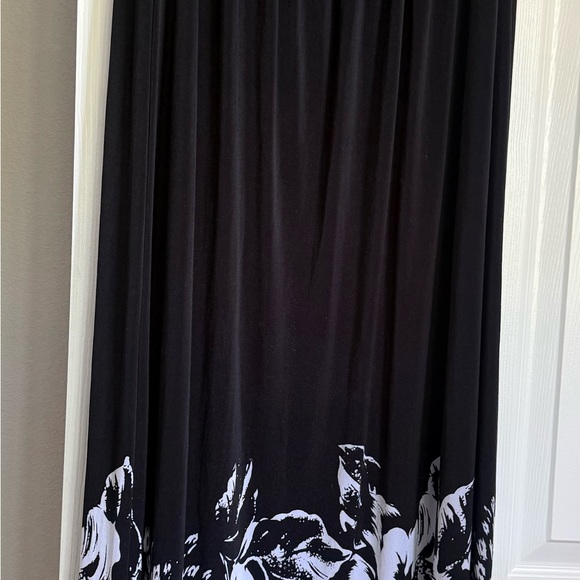 Soma Black Strapless Dress with Tropical Bottom detail L - Picture 2 of 6